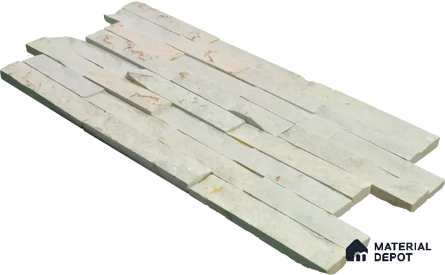 WL 00139 Victorian Beige 600 x 150 mm Natural Stone Wall Cladding |  Stone is a Natural Product, Please Expect Variation in Shades