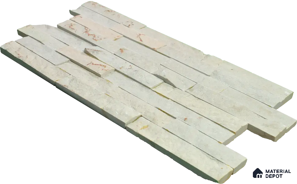 WL 00139 Victorian Beige 600 x 150 mm Natural Stone Wall Cladding | Stone is a Natural Product, Please Expect Variation in Shades