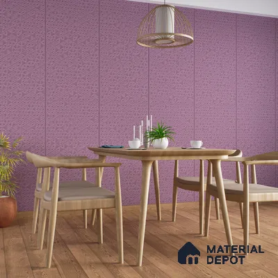 TL 00694 B Violet Visions Series Pattern 3 Purple Matte Finish 4 ft x 2 ft Full Body Vitrified Tile - 9 mm (Sample)
