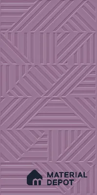TL 00694 E Violet Visions Series Pattern 4 Purple Matte Finish 4 ft x 2 ft Full Body Vitrified Tile - 9 mm (Sample)