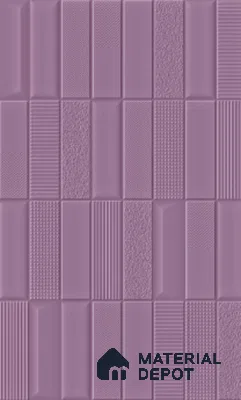 TL 00694 F Violet Visions Series Pattern 5 Purple Chrome Finish 4 ft x 2 ft Full Body Vitrified Tile - 9 mm (Sample)