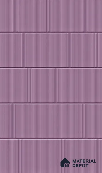 TL 00694 G Violet Visions Series Pattern 6 Purple Chrome Finish 4 ft x 2 ft Full Body Vitrified Tile - 9 mm (Sample)