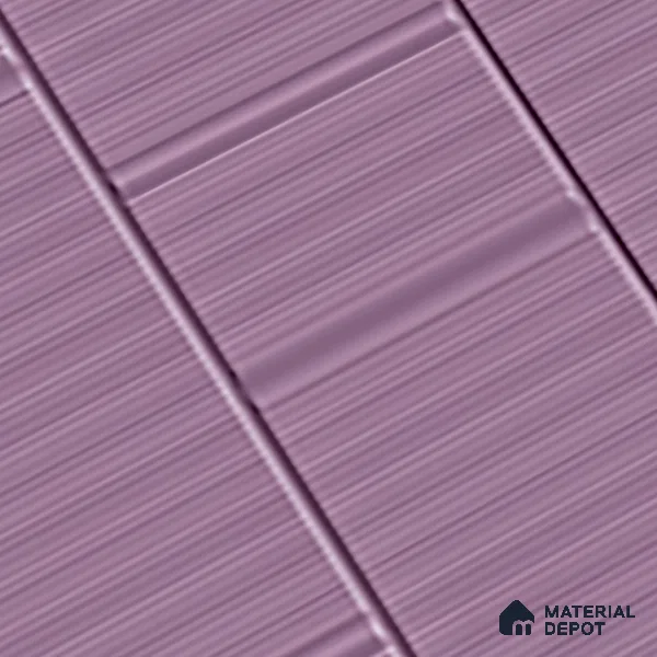 TL 00694 G Violet Visions Series Pattern 6 Purple Chrome Finish 4 ft x 2 ft Full Body Vitrified Tile - 9 mm (Sample)