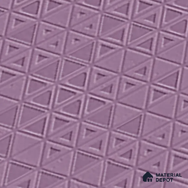 TL 00694 H Violet Visions Series Pattern 7 Purple Chrome Finish 4 ft x 2 ft Full Body Vitrified Tile - 9 mm (Sample)