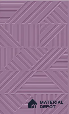 TL 00694 I Violet Visions Series Pattern 8 Purple Chrome Finish 4 ft x 2 ft Full Body Vitrified Tile - 9 mm (Sample)