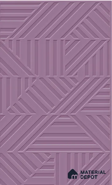 TL 00694 I Violet Visions Series Pattern 8 Purple Chrome Finish 4 ft x 2 ft Full Body Vitrified Tile - 9 mm (Sample)