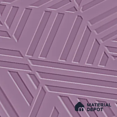 TL 00694 I Violet Visions Series Pattern 8 Purple Chrome Finish 4 ft x 2 ft Full Body Vitrified Tile - 9 mm (Sample)