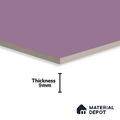 TL 00694 A Violet Visions Series Plain Purple Matte Finish 4 ft x 2 ft Full Body Vitrified Tile - 9 mm