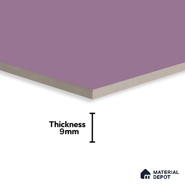 TL 00694 A Violet Visions Series Plain Purple Matte Finish 4 ft x 2 ft Full Body Vitrified Tile - 9 mm