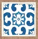 Geometric Look Center Tile TL 05910 B Spatial Accent Series 2 x 2 inch Vitrified Matte Finish Tile Border - 9 mm | Image 1