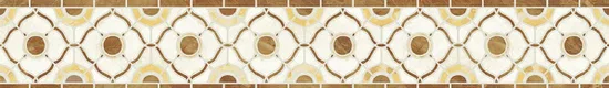 Patterned Look Border Tile TL 05915 Spatial Accent Series 1 ft x 2 inch Vitrified Matte Finish Tile Border - 9 mm | Image 1