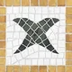 Geometric Look Center Tile TL 05909 B Spatial Accent Series 2 x 2 inch Vitrified Matte Finish Tile Border - 9 mm | Image 1