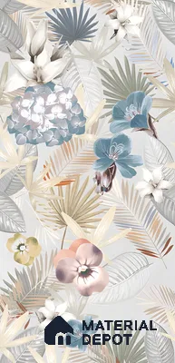 Tropical Wall Tile TL 05553 Vivid Fusion Decore 4 ft x 2 ft Matte Finish Vitrified Tile - 9 mm | Suitable for Bathroom, Accent/Feature Wall, Foyer