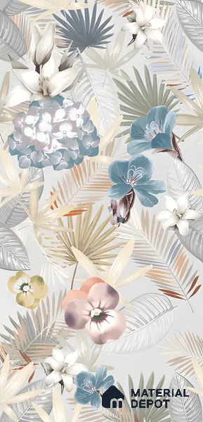 Tropical Wall Tile TL 05553 Vivid Fusion Decore 4 ft x 2 ft Matte Finish Vitrified Tile - 9 mm | Suitable for Bathroom, Accent/Feature Wall, Foyer