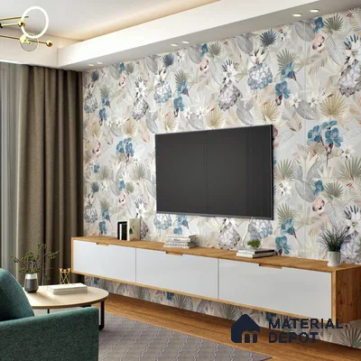 Tropical Wall Tile TL 05553 Vivid Fusion Decore 4 ft x 2 ft Matte Finish Vitrified Tile - 9 mm | Suitable for Bathroom, Accent/Feature Wall, Foyer