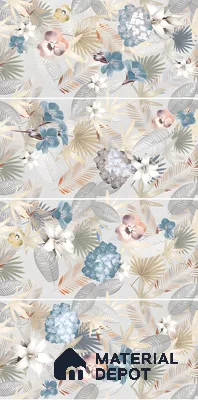 Tropical Wall Tile TL 05553 Vivid Fusion Decore 4 ft x 2 ft Matte Finish Vitrified Tile - 9 mm | Suitable for Bathroom, Accent/Feature Wall, Foyer