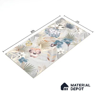 Tropical Wall Tile TL 05553 Vivid Fusion Decore 4 ft x 2 ft Matte Finish Vitrified Tile - 9 mm | Suitable for Bathroom, Accent/Feature Wall, Foyer