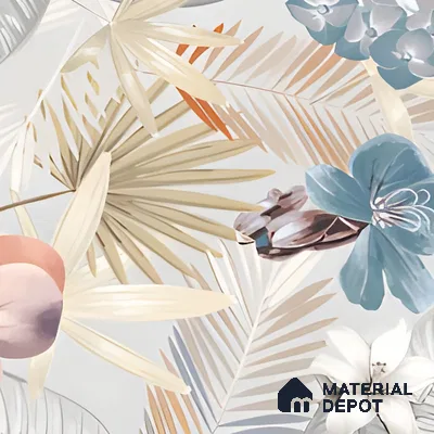 Tropical Wall Tile TL 05553 Vivid Fusion Decore 4 ft x 2 ft Matte Finish Vitrified Tile - 9 mm | Suitable for Bathroom, Accent/Feature Wall, Foyer