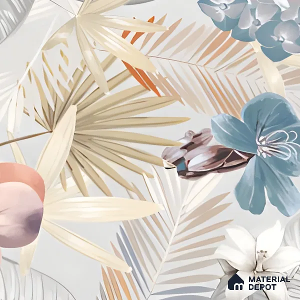 Tropical Wall Tile TL 05553 Vivid Fusion Decore 4 ft x 2 ft Matte Finish Vitrified Tile - 9 mm | Suitable for Bathroom, Accent/Feature Wall, Foyer