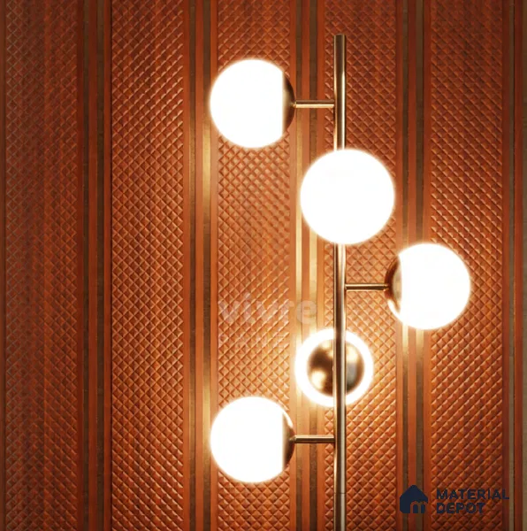 Brown Patterned Look Charcoal Decorative Wall Panel VX3001 8 ft x 8.2 inch - 3 mm | Suitable for Feature Wall, TV Unit & Living Room | Width is Subjected to 5% Variation