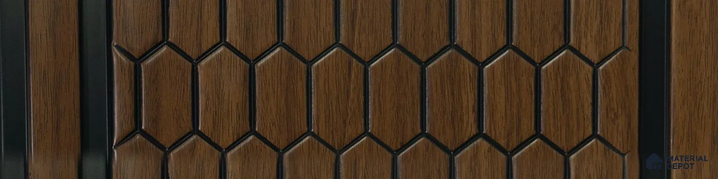 Hexagon Decolux Series Decorative Wall Panel/Panels | 8 ft x 8.2 inch - 3 mm | VX3014 | Width is Subjected to 5% Variation