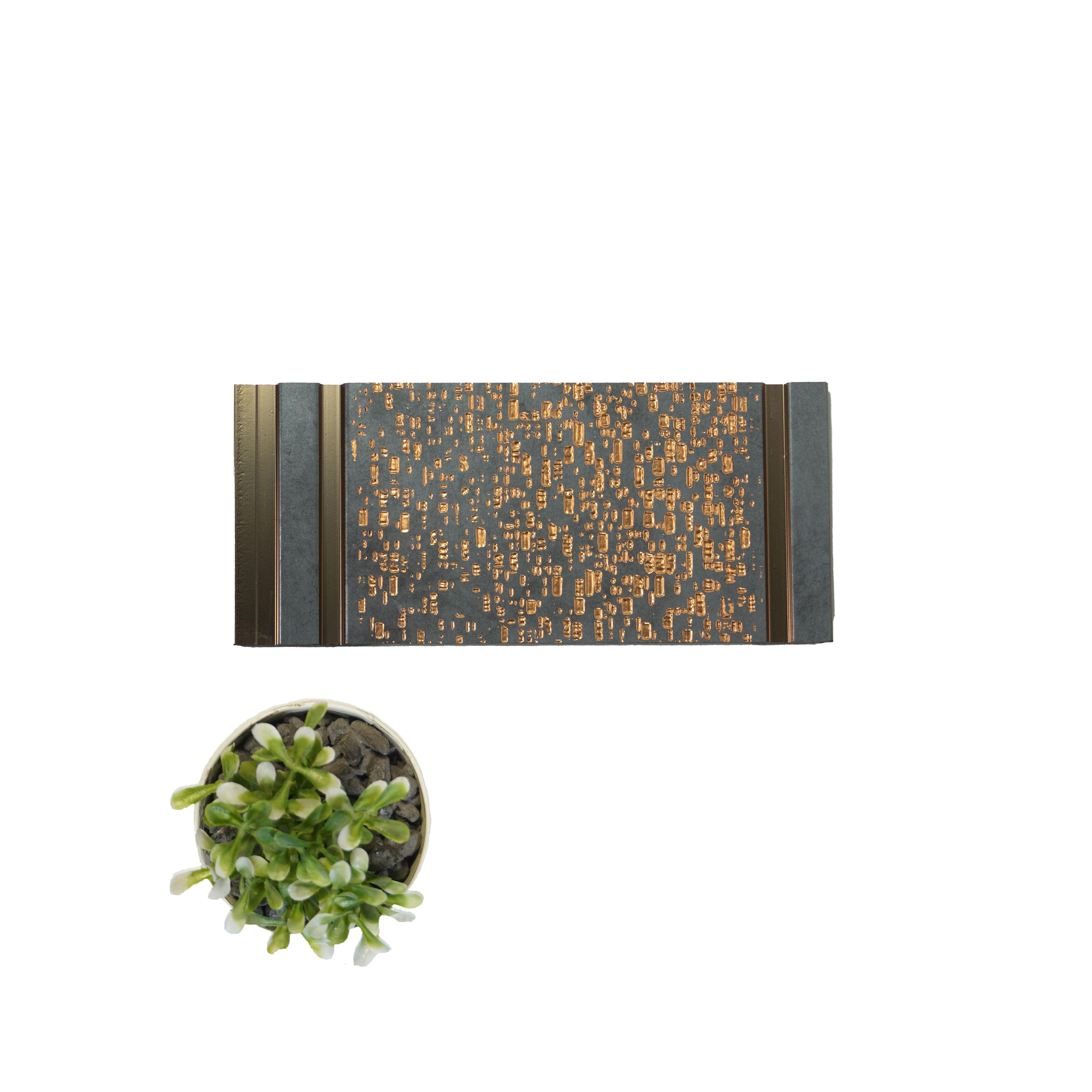 Multi Colour Patterned Look Charcoal Decorative Wall Panel VX3011 8 ft x 8.2 inch - 3 mm | Suitable for Feature Wall, TV Unit & Living Room | Width is Subjected to 5% Variation