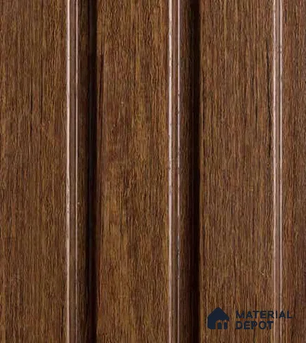 Chocolate Brown Wooden Louver VL 04 WO (VL 04) 8 ft x 4.9 inch Charcoal Panel - 12 mm | Suitable for Feature Wall, TV Unit & Living Room | Width is Subjected to 5% Variation