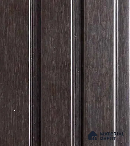 Black Wooden Louver VL 07 WO (VL 07) 8 ft x 4.9 inch Charcoal Panel - 12 mm | Suitable for Feature Wall, TV Unit & Living Room | Width is Subjected to 5% Variation
