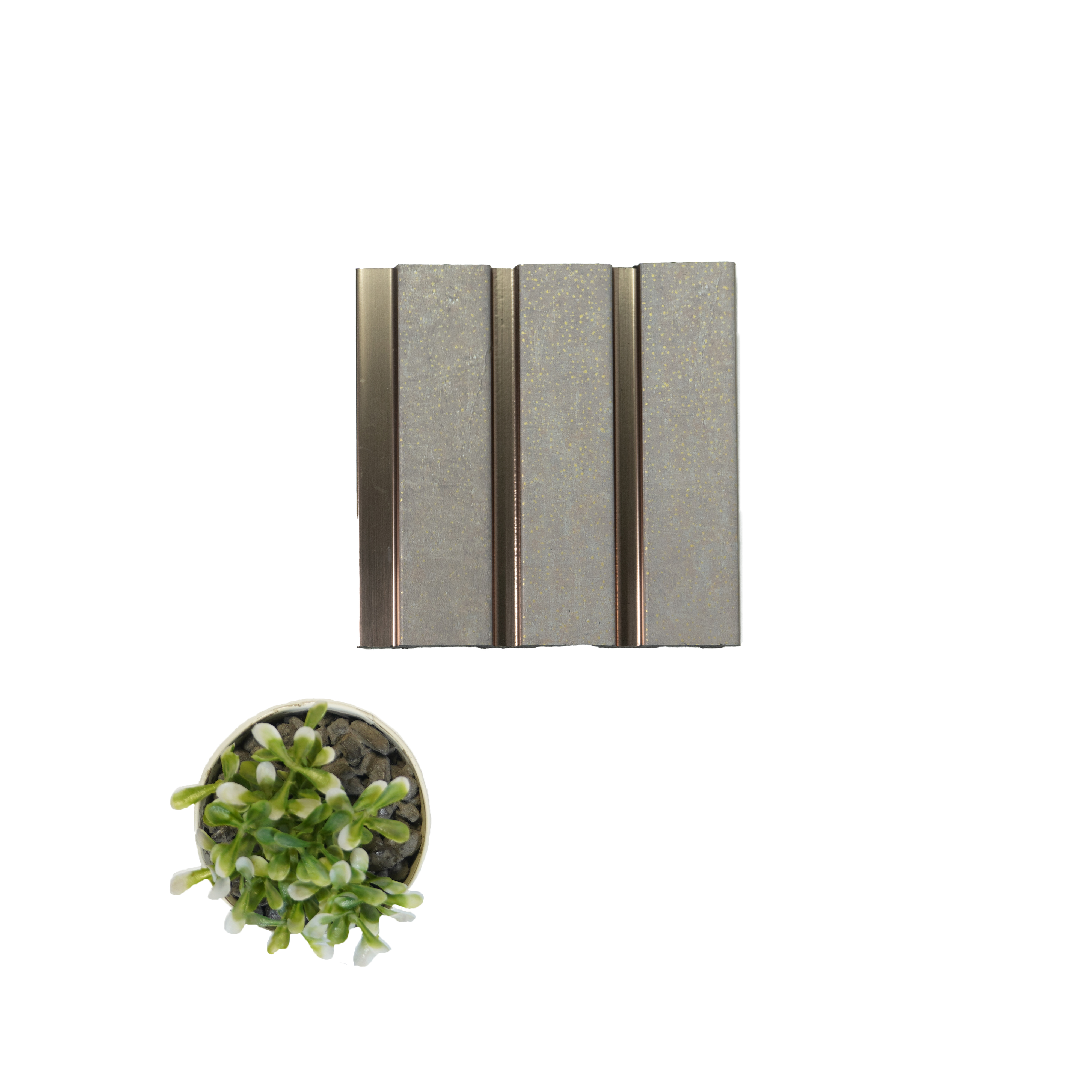 Ivory Wooden Louver VL 14 HA (VL 14) 8 ft x 4.9 inch Charcoal Panel - 12 mm | Suitable for Feature Wall, TV Unit & Living Room | Width is Subjected to 5% Variation