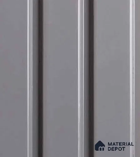 Grey Plain Colour Louver VL 28 GR (VL 28) 8 ft x 4.9 inch Charcoal Panel - 12 mm | Suitable for Feature Wall, TV Unit & Living Room | Width is Subjected to 5% Variation