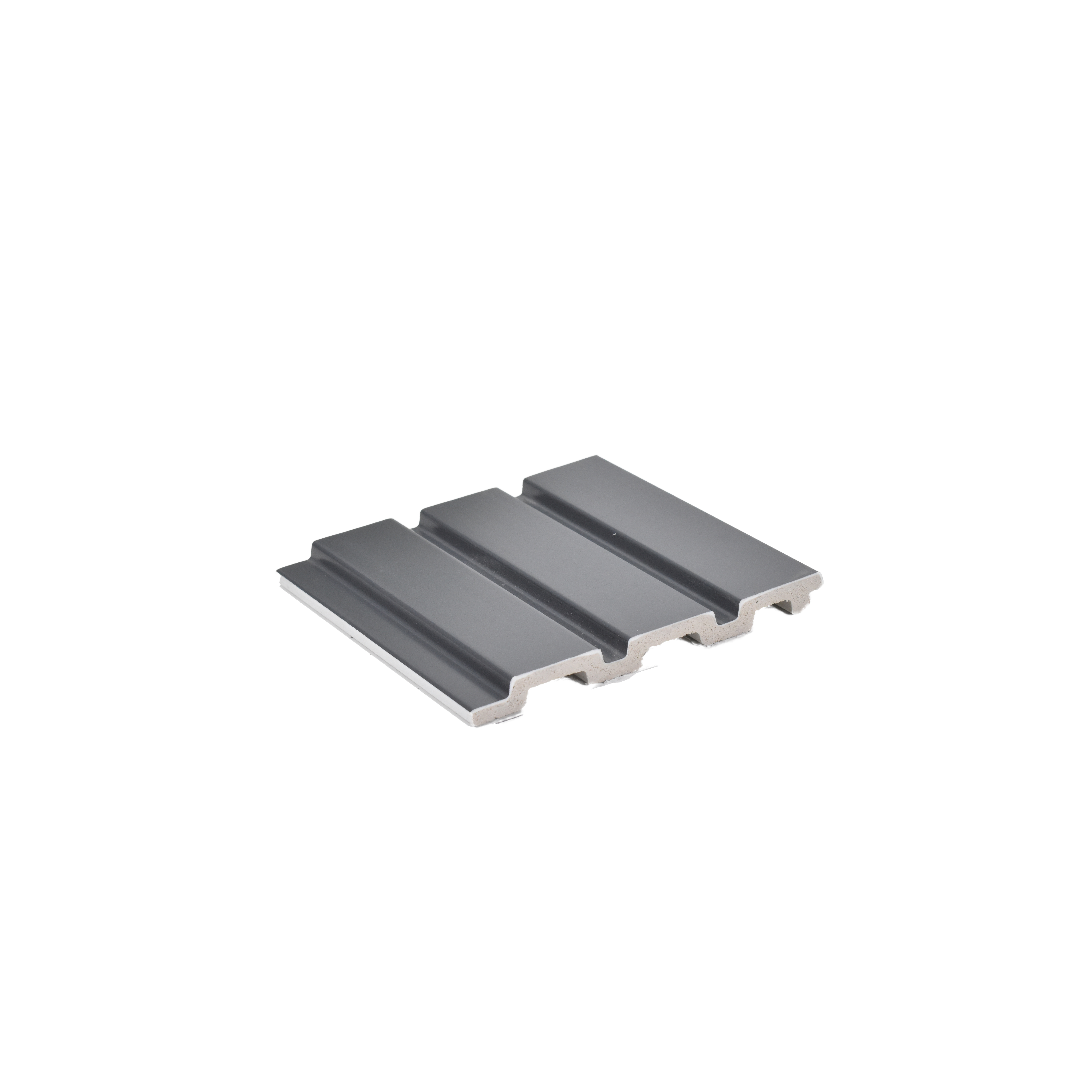 Black Plain Colour Louver VL 30 GR (VL 30) 8 ft x 4.9 inch Charcoal Panel - 12 mm | Suitable for Feature Wall, TV Unit & Living Room | Width is Subjected to 5% Variation