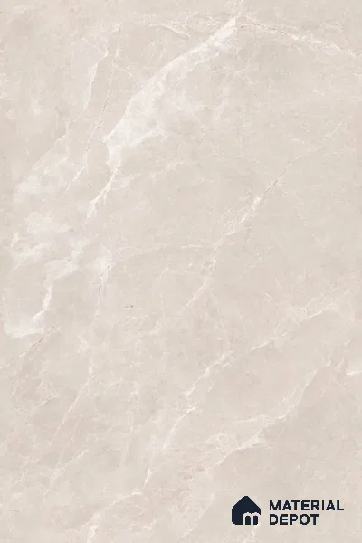 Marble Floor & Wall Tile TL 07537 C Italian Crema Pearl 6 ft x 4 ft Matte Finish Vitrified Tile - 9 mm | Suitable For living Room, Bedroom, Bathroom | Adhesive and Spacers Must be Used During Installation