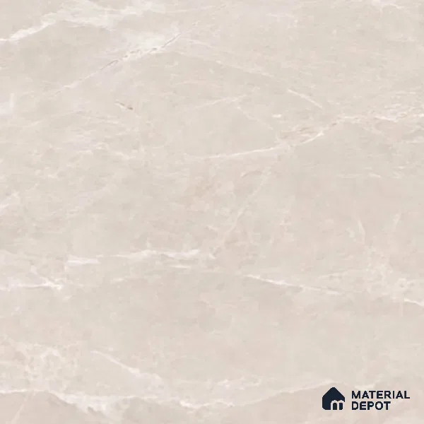 Marble Floor & Wall Tile TL 07537 C Italian Crema Pearl 6 ft x 4 ft Matte Finish Vitrified Tile - 9 mm | Suitable For living Room, Bedroom, Bathroom | Adhesive and Spacers Must be Used During Installation