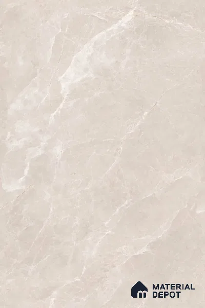 Marble Floor & Wall Tile TL 07537 Italian Crema 6 ft x 4 ft Glossy Finish Vitrified Tile - 15 mm | Suitable For living Room, Bedroom, Bathroom | Adhesive and Spacers Must be Used During Installation (Sample)