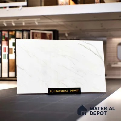 Marble Floor & Wall Tile TL 07538 Staturio Saga 6 ft x 4 ft Glossy Finish Vitrified Tile - 15 mm | Suitable For living Room, Bedroom, Bathroom