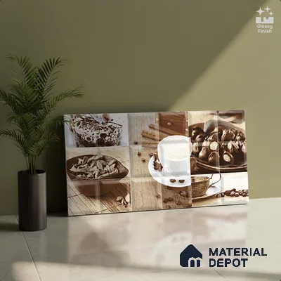 Multi Colour Highlighter Wall Tile TL 07530 D Lustra APG 108 2 ft x 1 ft Ceramic Glossy Finish - 9 mm |  | Suitable for Living Room, Bedroom, Bathroom