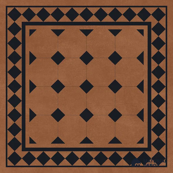 Moroccan Floor & Wall Tile TL 07413 Derby Cotto 2 ft x 2 ft Matte Finish Vitrified Tile - 9 mm | Suitable For Bathroom, Balcony, Kitchen | Please Expect a Slight Variation of Pattern (Sample)