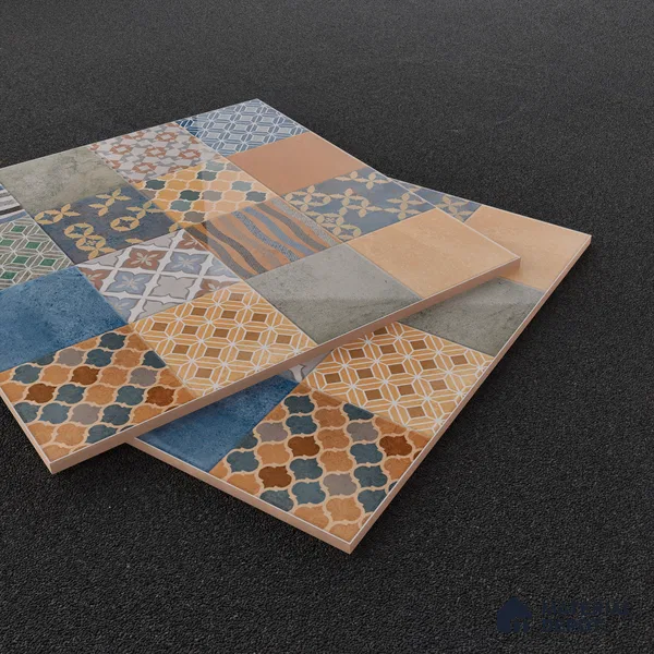 Moroccan Wall & Floor Tile TL 07426 Ethnic 2 ft x 2 ft Matte Finish Vitrified Tile - 9 mm | Suitable For living Room, Bedroom, Bathroom | Please Expect a Slight Variation of Pattern (Sample)