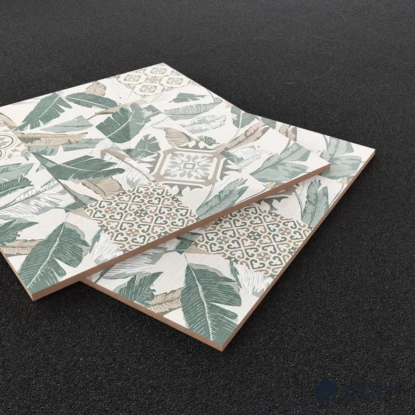 Moroccan Wall & Floor Tile TL 07424 Dali Olive 2 ft x 2 ft Matte Finish Vitrified Tile - 9 mm | Suitable For living Room, Bedroom, Bathroom | Please Expect a Slight Variation of Pattern (Sample)