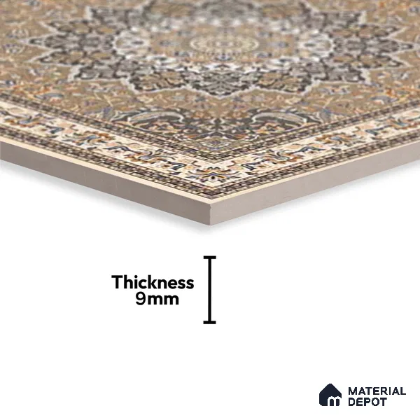 Moroccan Wall & Floor Tile TL 07382 Festival Rocker 2 ft x 2 ft Matte Finish Vitrified Tile - 9 mm | Suitable For Kitchen, Bedroom, Dining Area | Please Expect a Slight Variation of Pattern | Random Designs