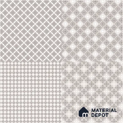 Moroccan Wall & Floor Tile TL 07381 Bani 2 ft x 2 ft Matte Finish Vitrified Tile - 9 mm | Suitable For Kitchen, Bathroom, Dining Area | Please Expect a Slight Variation of Pattern | Random Designs
