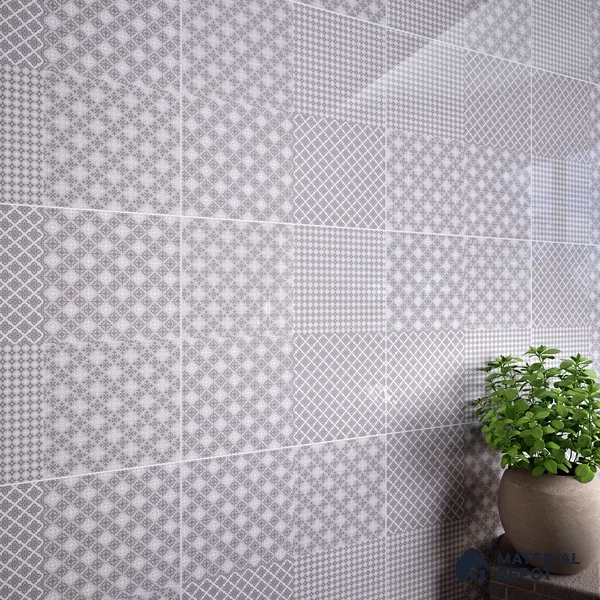 Moroccan Wall & Floor Tile TL 07381 Bani 2 ft x 2 ft Matte Finish Vitrified Tile - 9 mm | Suitable For Kitchen, Bathroom, Dining Area | Please Expect a Slight Variation of Pattern | Random Designs
