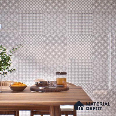 Moroccan Wall & Floor Tile TL 07381 Bani 2 ft x 2 ft Matte Finish Vitrified Tile - 9 mm | Suitable For Kitchen, Bathroom, Dining Area | Please Expect a Slight Variation of Pattern | Random Designs