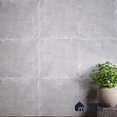 Stone Wall & Floor Tile TL 07417 Dek Stone Gris 2 ft x 2 ft Matte Finish Vitrified Tile - 9 mm | Suitable For living Room, Bedroom, Bathroom (Sample)