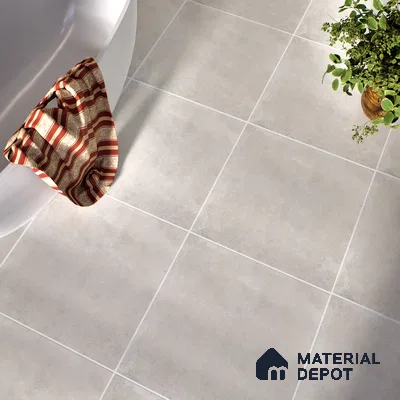 Stone Wall & Floor Tile TL 07417 Dek Stone Gris 2 ft x 2 ft Matte Finish Vitrified Tile - 9 mm | Suitable For living Room, Bedroom, Bathroom (Sample)