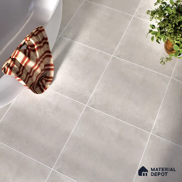 Stone Wall & Floor Tile TL 07417 Dek Stone Gris 2 ft x 2 ft Matte Finish Vitrified Tile - 9 mm | Suitable For living Room, Bedroom, Bathroom (Sample)