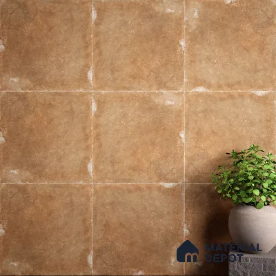 Stone Wall & Floor Tile TL 07418 Dek Stone Natural 2 ft x 2 ft Matte Finish Vitrified Tile - 9 mm | Suitable For living Room, Bedroom, Bathroom (Sample)