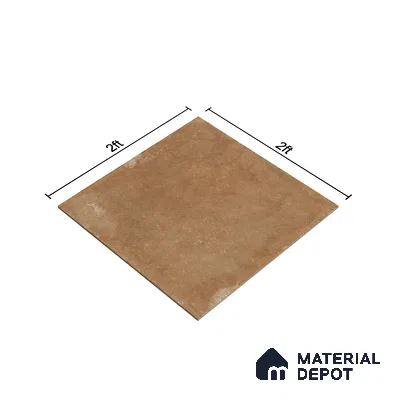 Stone Wall & Floor Tile TL 07418 Dek Stone Natural 2 ft x 2 ft Matte Finish Vitrified Tile - 9 mm | Suitable For living Room, Bedroom, Bathroom (Sample)