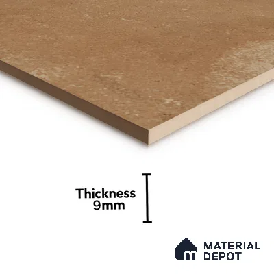 Stone Wall & Floor Tile TL 07418 Dek Stone Natural 2 ft x 2 ft Matte Finish Vitrified Tile - 9 mm | Suitable For living Room, Bedroom, Bathroom (Sample)