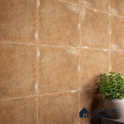 Stone Wall & Floor Tile TL 07418 Dek Stone Natural 2 ft x 2 ft Matte Finish Vitrified Tile - 9 mm | Suitable For living Room, Bedroom, Bathroom (Sample)